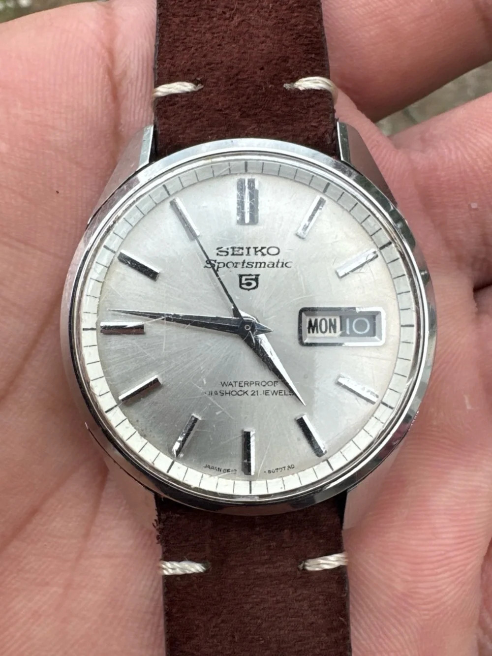 Seiko Sportsmatic 5 21 Jewel Day Date Automatic Watch